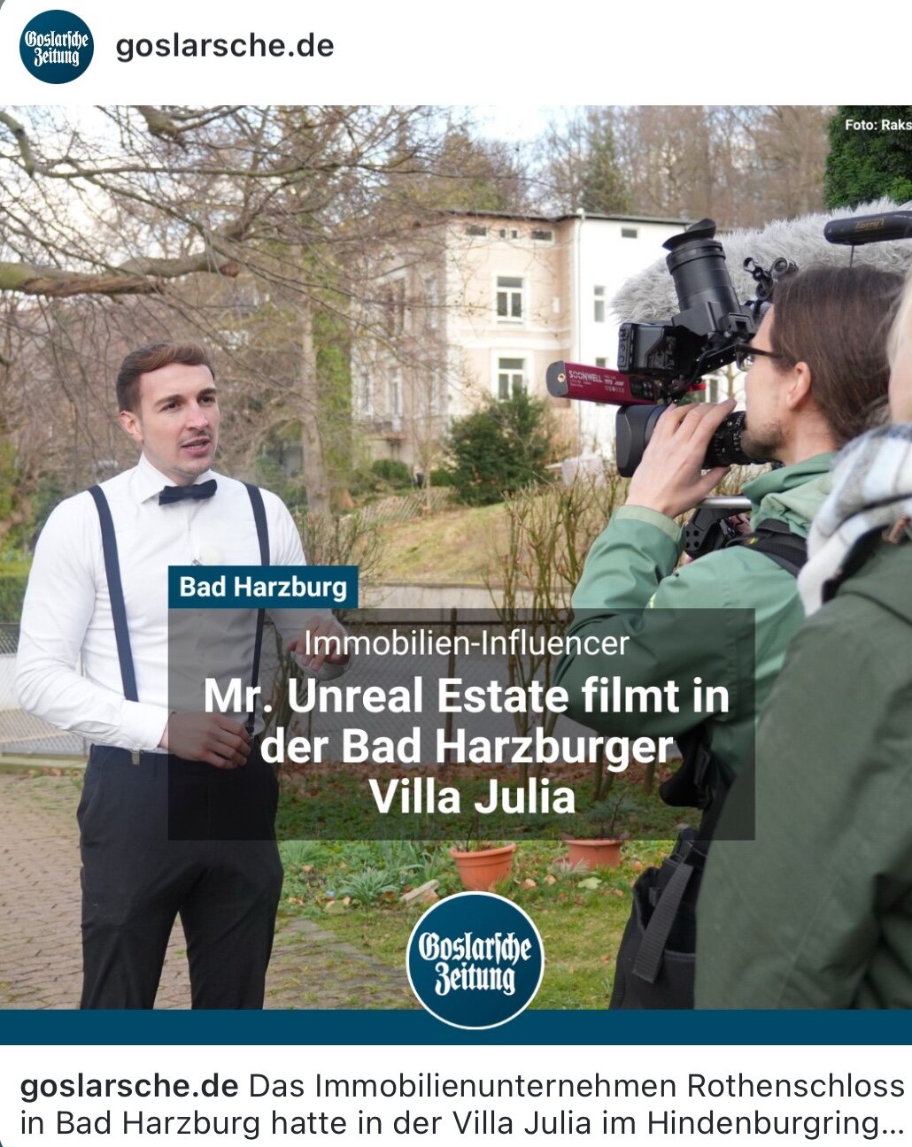 Bericht der Goslarschen Zeitung über Villa Julia
