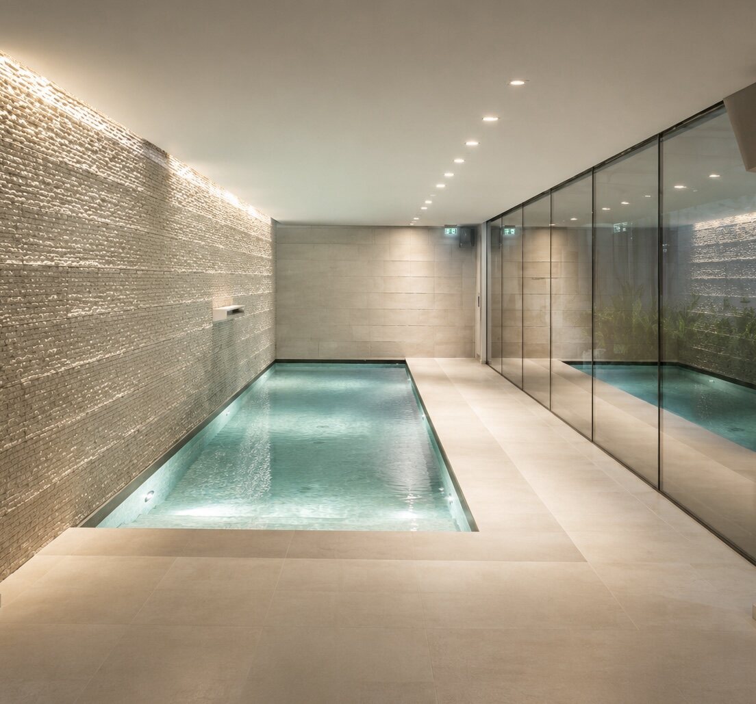 Privater Pool und Spa-Bereich